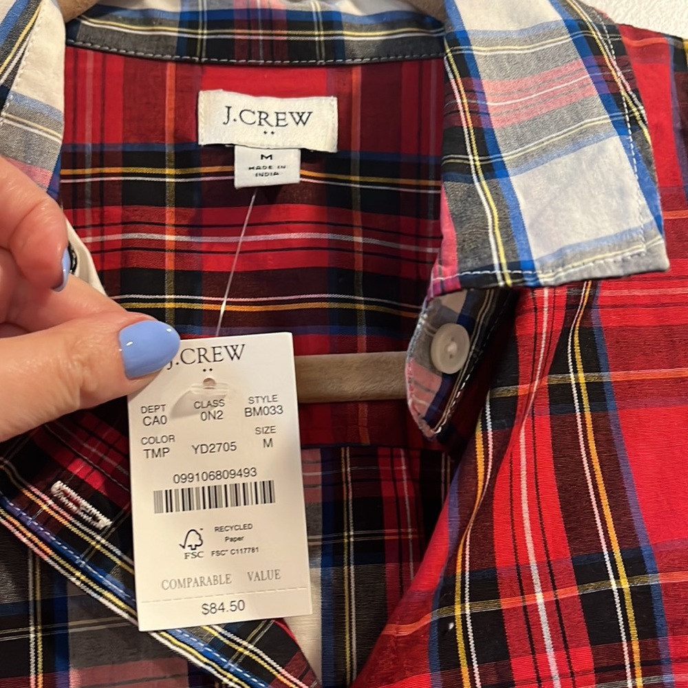 J. Crew Factory Button Down Nwt - image 2